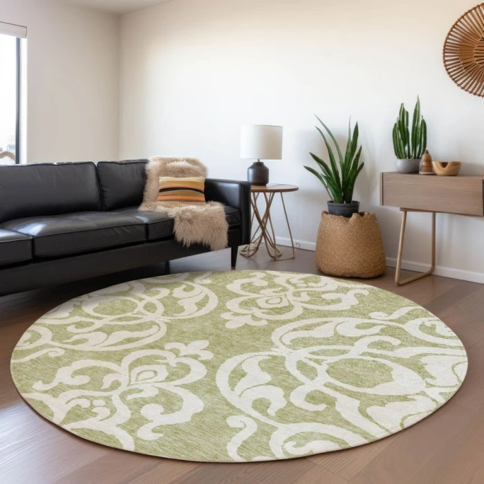 Addison Chantille ACN973-Aloe 8 ft. X 8 ft. Round Rug