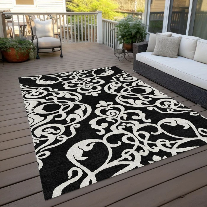 Addison Chantille ACN973-Black 8 ft. X 10 ft. Rectangle Rug