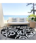Addison Chantille ACN973-Black 8 ft. X 8 ft. Round Rug