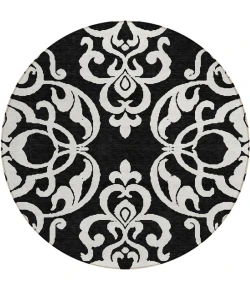 Addison Chantille ACN973-Black 8 ft. X 8 ft. Round Rug
