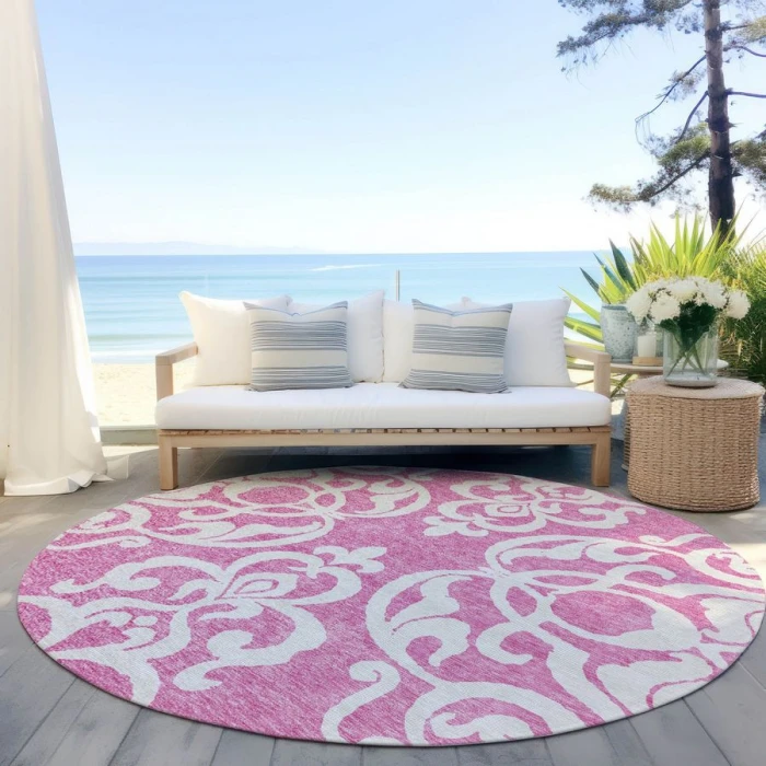 Addison Chantille ACN973-Blush 8 ft. X 8 ft. Round Rug