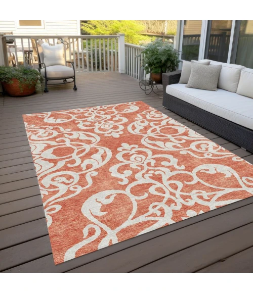 Addison Chantille ACN973-Coral 8 ft. X 10 ft. Rectangle Rug