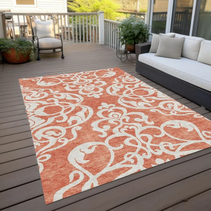 Addison Chantille ACN973-Coral 8 ft. X 10 ft. Rectangle Rug