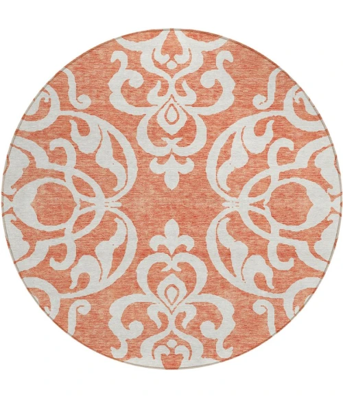 Addison Chantille ACN973-Coral 8 ft. X 8 ft. Round Rug