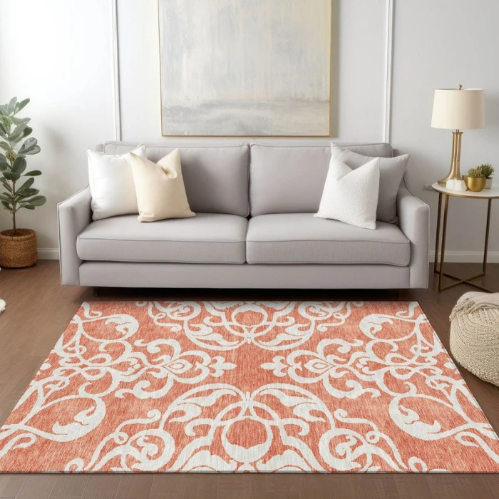 Addison Chantille ACN973-Coral 8 ft. X 10 ft. Rectangle Rug