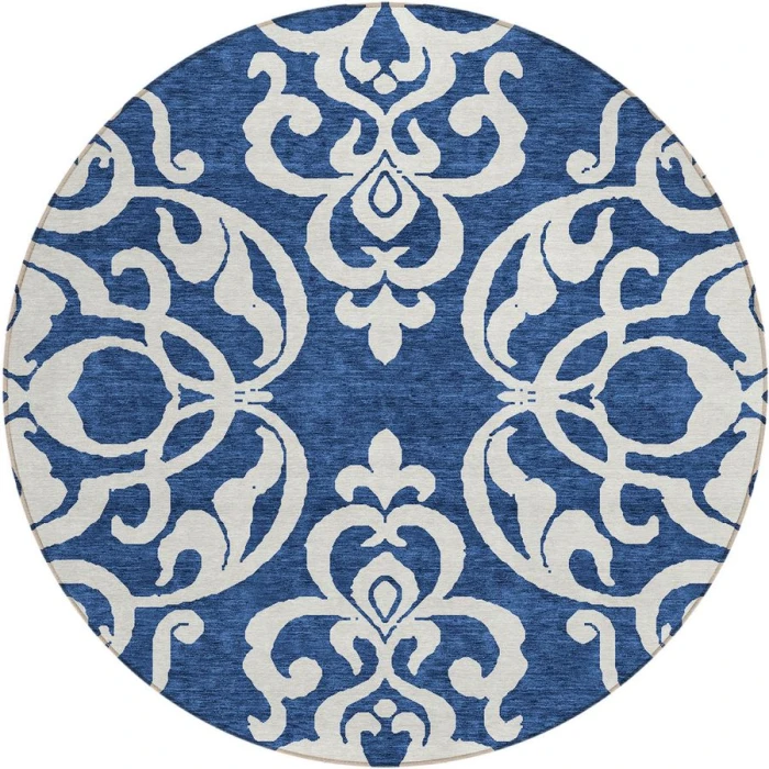 Addison Chantille ACN973-Navy 8 ft. X 8 ft. Round Rug
