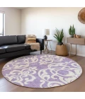 Addison Chantille ACN973-Purple 8 ft. X 8 ft. Round Rug