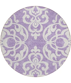Addison Chantille ACN973-Purple 8 ft. X 8 ft. Round Rug