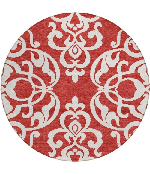 Addison Chantille ACN973-Red 8 ft. X 8 ft. Round Rug