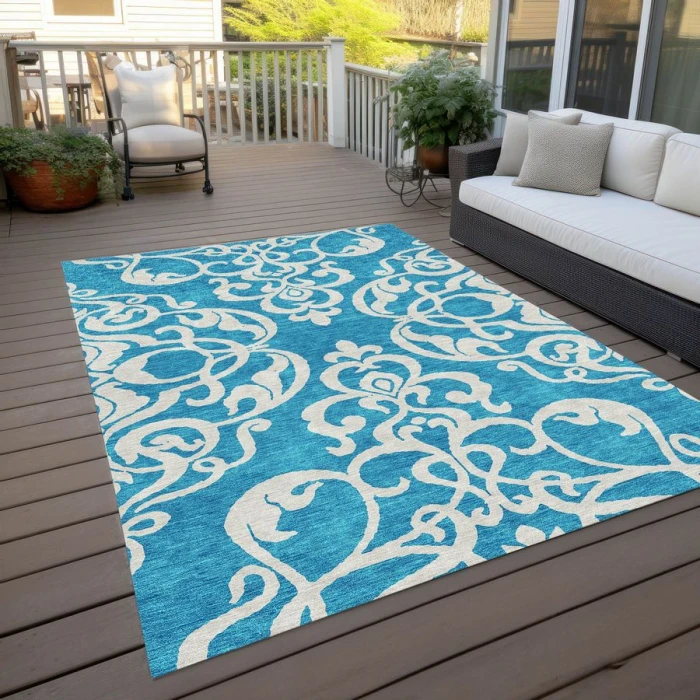 Addison Chantille ACN973-Turquoise 8 ft. X 10 ft. Rectangle Rug
