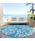 Addison Chantille ACN973-Turquoise 8 ft. X 8 ft. Round Rug