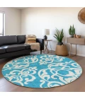 Addison Chantille ACN973-Turquoise 8 ft. X 8 ft. Round Rug