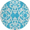 Addison Chantille ACN973-Turquoise 8 ft. X 8 ft. Round Rug