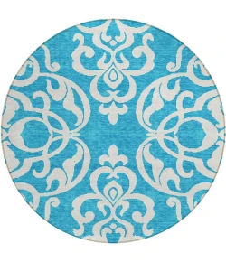 Addison Chantille ACN973-Turquoise 8 ft. X 8 ft. Round Rug
