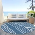 Addison Chantille ACN974-Navy 8 ft. X 8 ft. Round Rug