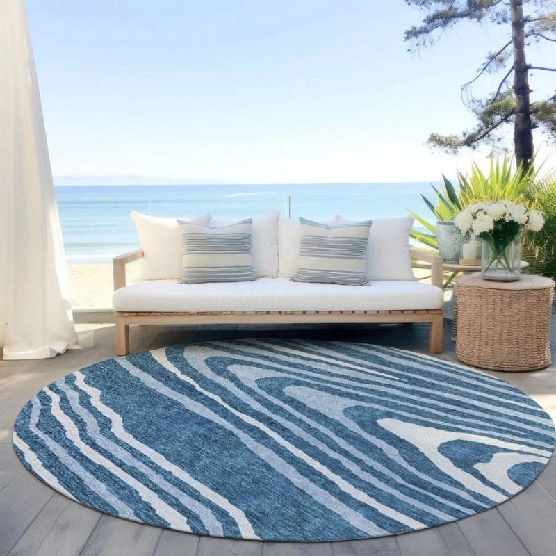Addison Chantille ACN974-Navy 8 ft. X 8 ft. Round Rug