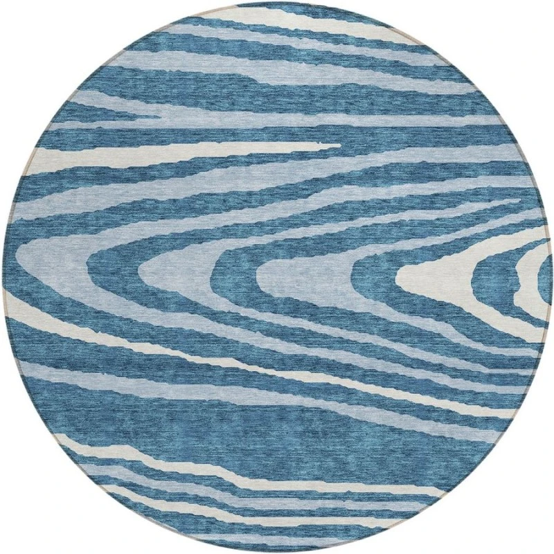 Addison Chantille ACN974-Navy 8 ft. X 8 ft. Round Rug