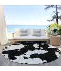 Addison Chantille ACN975-Black 8 ft. X 8 ft. Round Rug