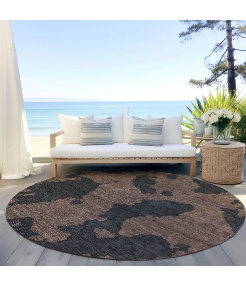 Addison Chantille ACN975-Chocolate 8 ft. X 8 ft. Round Rug