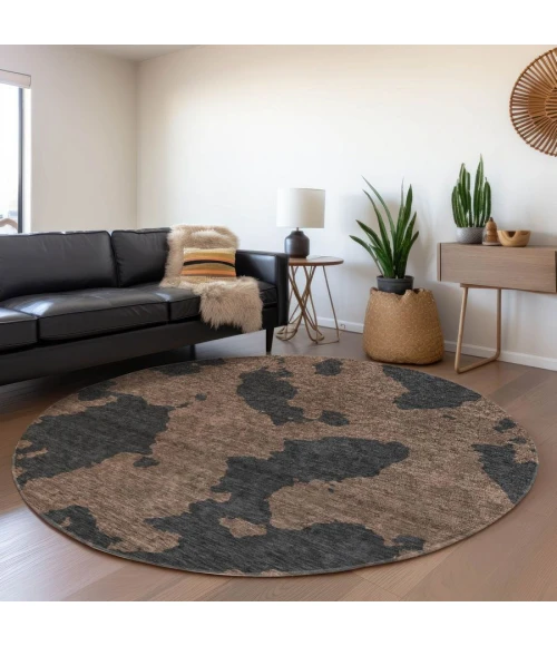 Addison Chantille ACN975-Chocolate 8 ft. X 8 ft. Round Rug