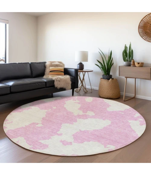 Addison Chantille ACN975-Pink 8 ft. X 8 ft. Round Rug
