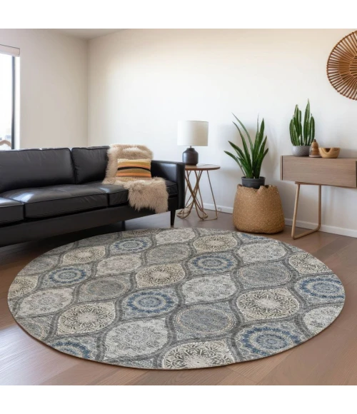 Addison Chantille ACN976-Gray 8 ft. X 8 ft. Round Rug