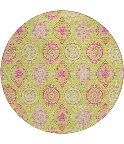 Addison Chantille ACN976-Lime 8 ft. X 8 ft. Round Rug