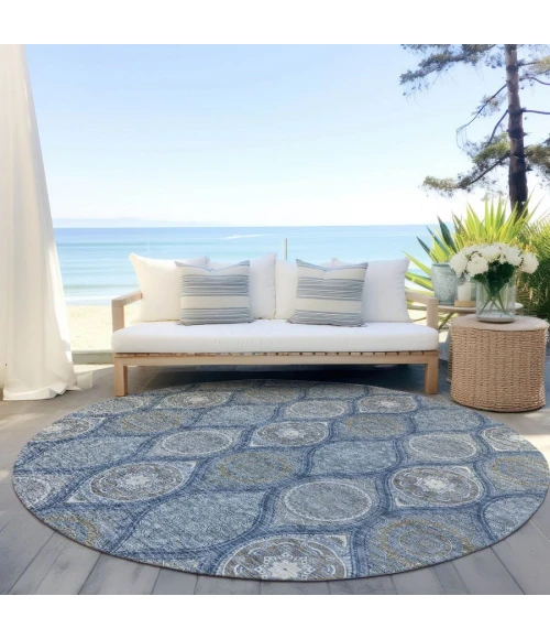 Addison Chantille ACN976-Navy 8 ft. X 8 ft. Round Rug