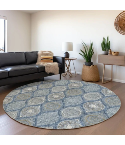 Addison Chantille ACN976-Navy 8 ft. X 8 ft. Round Rug