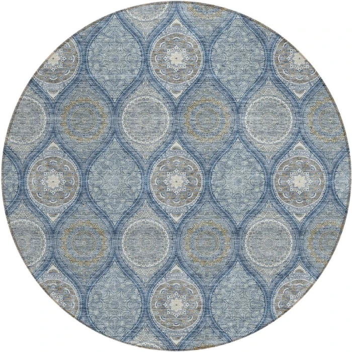 Addison Chantille ACN976-Navy 8 ft. X 8 ft. Round Rug
