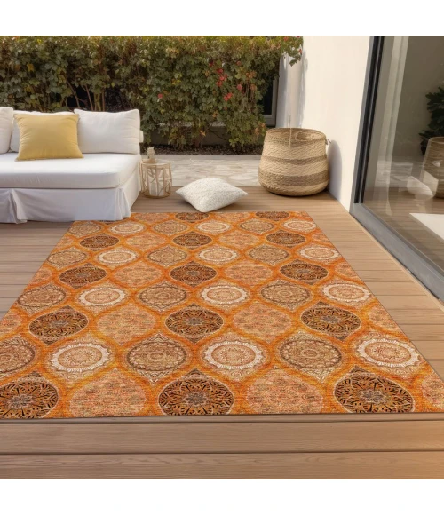Addison Chantille ACN976-Orange 8 ft. X 10 ft. Rectangle Rug