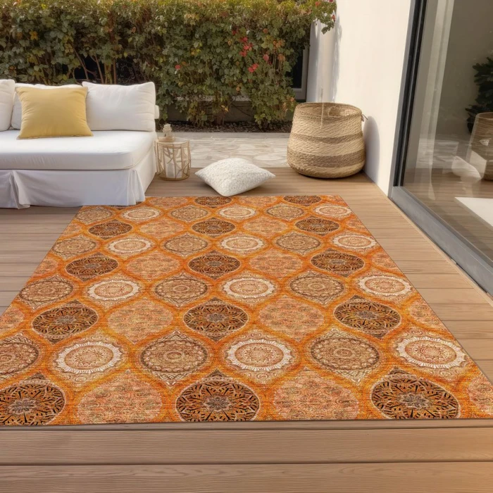 Addison Chantille ACN976-Orange 8 ft. X 10 ft. Rectangle Rug