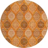 Addison Chantille ACN976-Orange 8 ft. X 8 ft. Round Rug