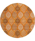 Addison Chantille ACN976-Orange 8 ft. X 8 ft. Round Rug