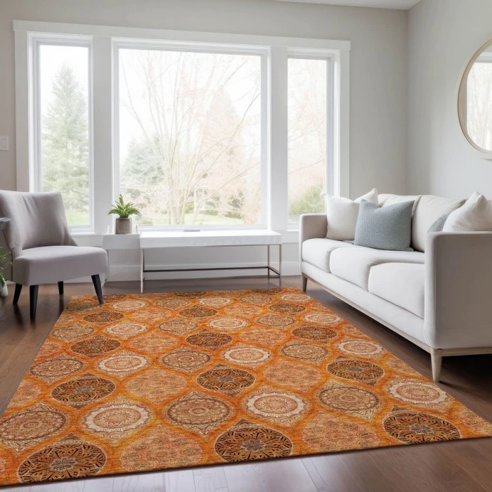 Addison Chantille ACN976-Orange 8 ft. X 10 ft. Rectangle Rug
