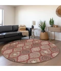 Addison Chantille ACN976-Paprika 8 ft. X 8 ft. Round Rug