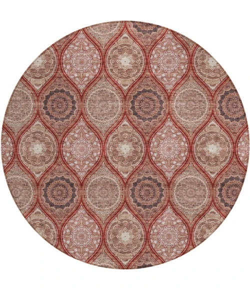 Addison Chantille ACN976-Paprika 8 ft. X 8 ft. Round Rug