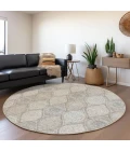 Addison Chantille ACN976-Taupe 8 ft. X 8 ft. Round Rug