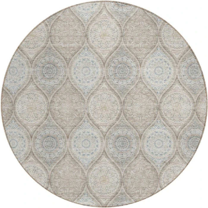 Addison Chantille ACN976-Taupe 8 ft. X 8 ft. Round Rug