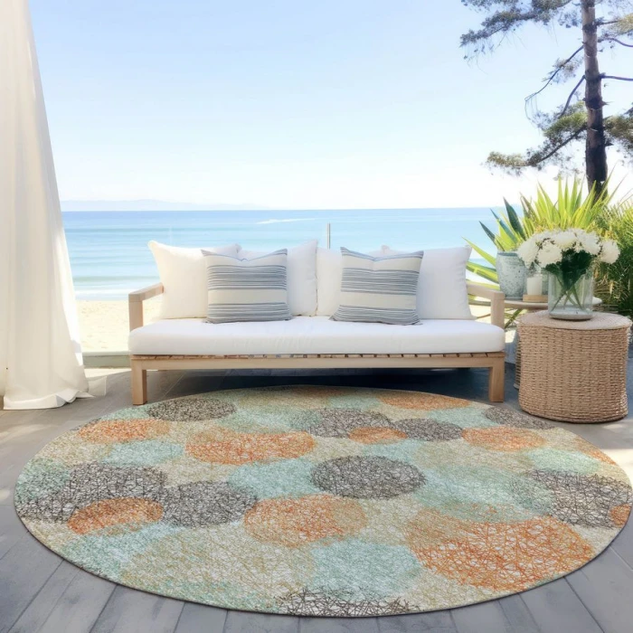 Addison Chantille ACN977-Beige 8 ft. X 8 ft. Round Rug