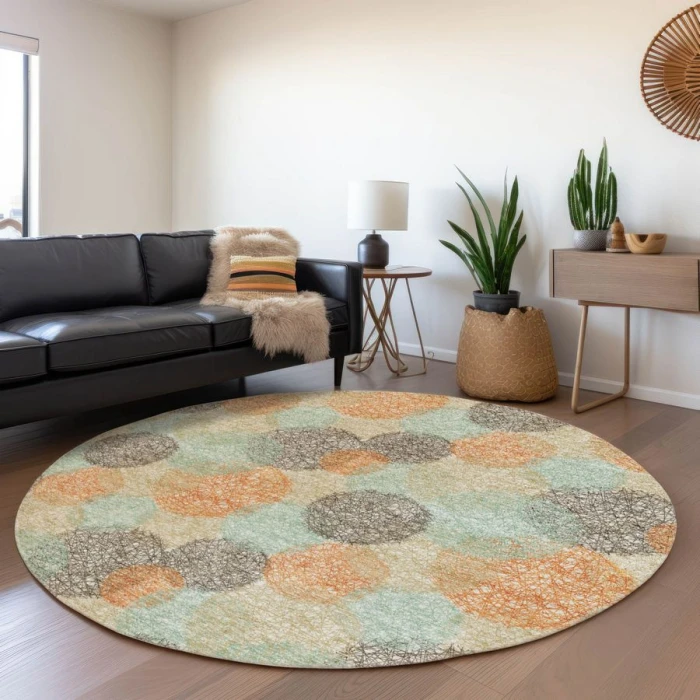 Addison Chantille ACN977-Beige 8 ft. X 8 ft. Round Rug