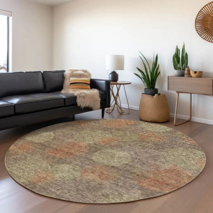 Addison Chantille ACN977-Brown 8 ft. X 8 ft. Round Rug