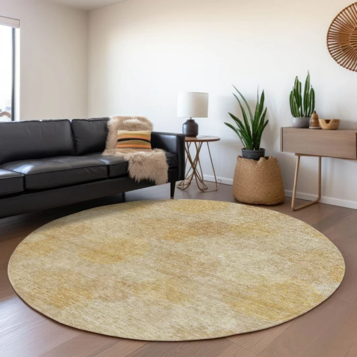 Addison Chantille ACN977-Gold 8 ft. X 8 ft. Round Rug