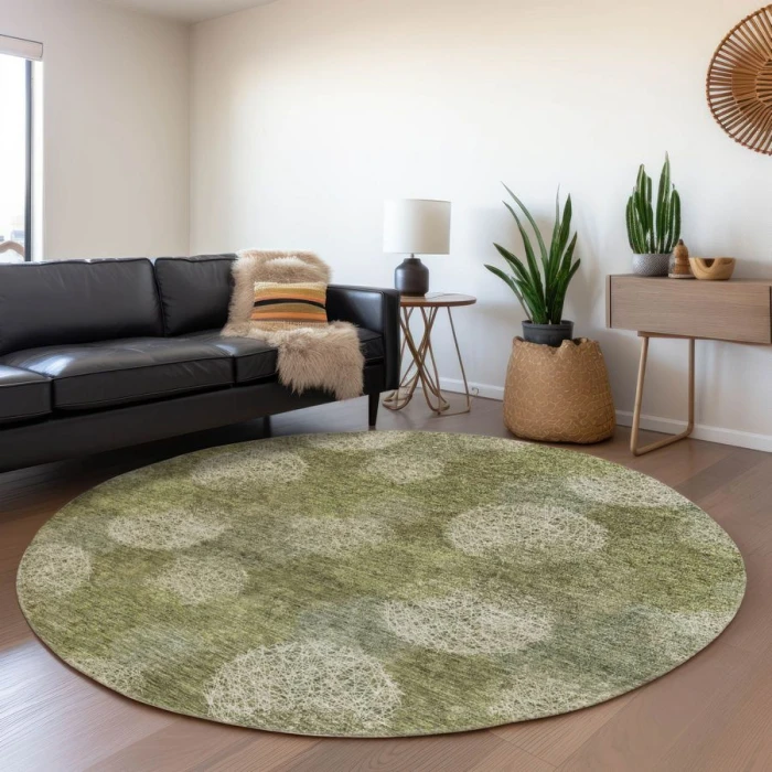 Addison Chantille ACN977-Green 8 ft. X 8 ft. Round Rug