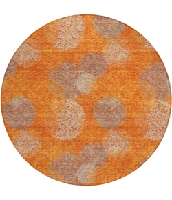 Addison Chantille ACN977-Orange 8 ft. X 8 ft. Round Rug