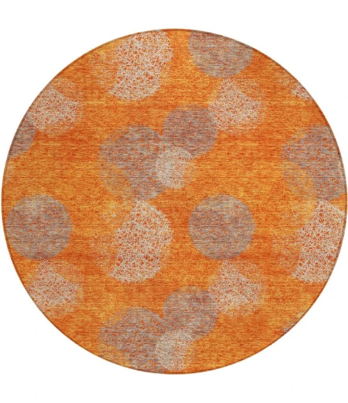 Addison Chantille ACN977-Orange 8 ft. X 8 ft. Round Rug