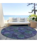 Addison Chantille ACN977-Purple 8 ft. X 8 ft. Round Rug