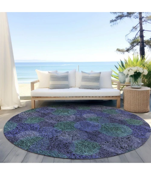Addison Chantille ACN977-Purple 8 ft. X 8 ft. Round Rug
