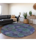 Addison Chantille ACN977-Purple 8 ft. X 8 ft. Round Rug
