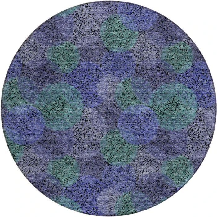 Addison Chantille ACN977-Purple 8 ft. X 8 ft. Round Rug